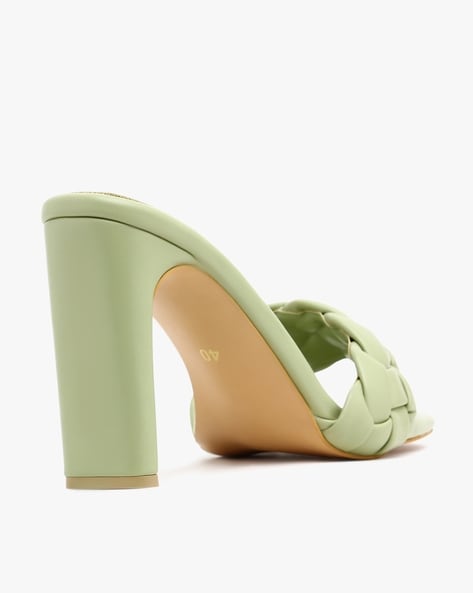 Pale store green heels