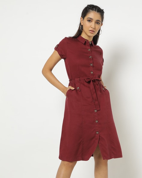 Slim fit store dresses new look