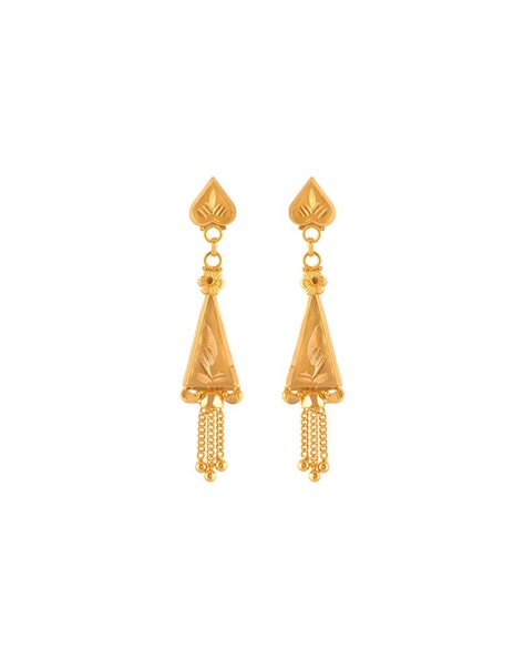 Buy P.C. Chandra Jewellers Women 22K(916) Unique Yellow Gold Drop Earrings  With Meenakari Work at Amazon.in