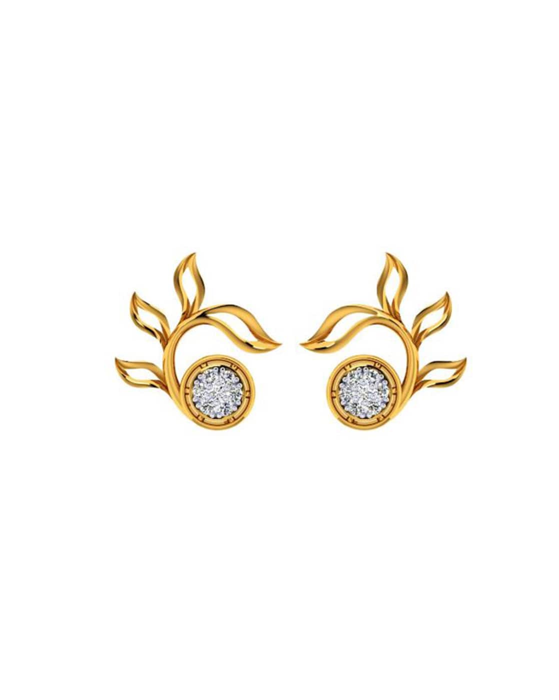 Discover Swara Triangle Floral Silver Drop Earrings | Paksha - Paksha India