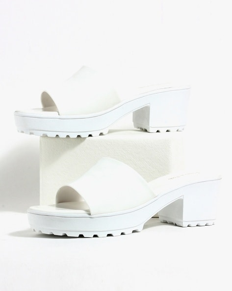 Woven Raffia Heels - White High Heel Sandals - Platform Sandals - Lulus