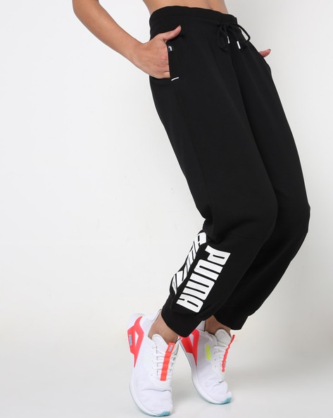 caja registradora Generacion apelación Buy Black Track Pants for Women by Puma Online | Ajio.com