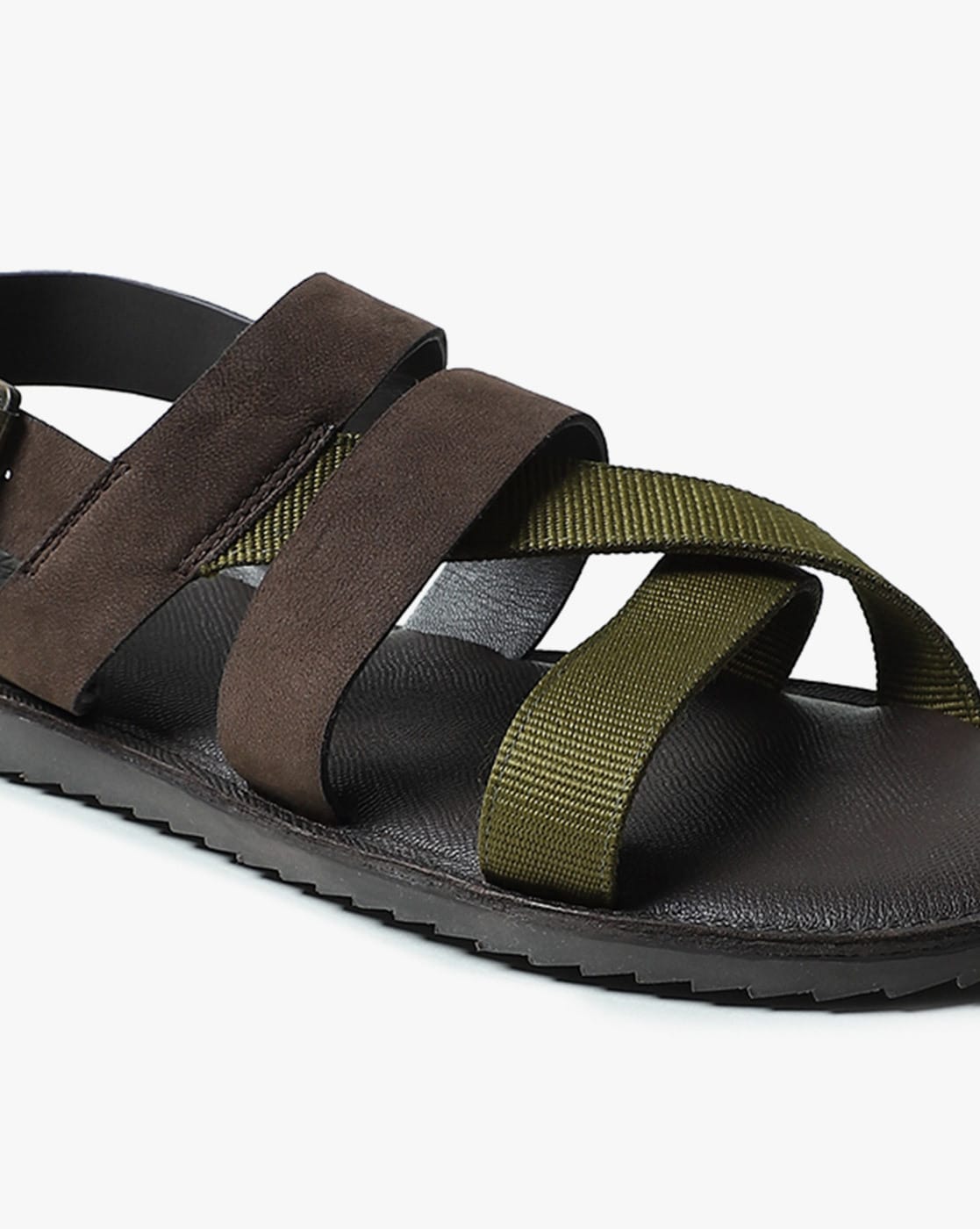 Amazon.com | Jousen Men's Sandals Leather Flip Flops Indoor Outdoor Casual  Thong Sandals for Men (AMY2006 Dark Brown 12) | Sandals