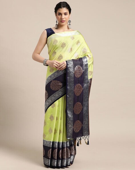 Sanskriti Vintage Pink Sarees 100% Pure Silk Woven Premium Sari Craft