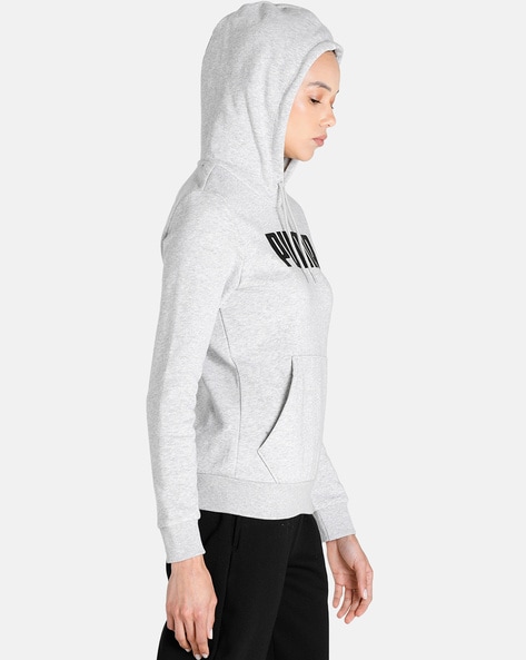 Puma grey sale hoodie womens