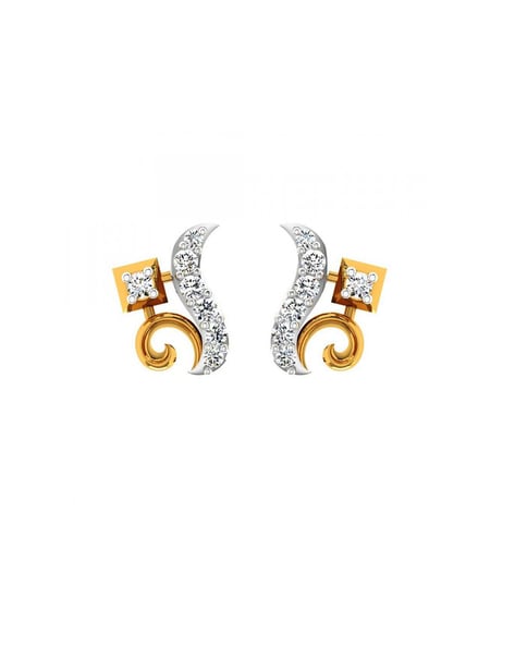 Buy P.C. Chandra Jewellers 18 kt Gold & Diamond Earrings Online At Best  Price @ Tata CLiQ