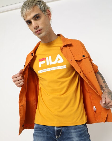 Fila sale shirt yellow