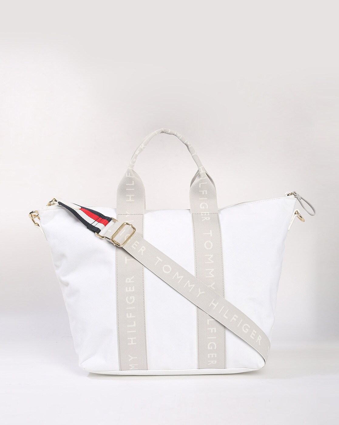 tommy hilfiger white tote bag