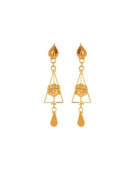 Buy Senco Gold 22k Yellow Gold Drop Earrings Online at Low Prices in India  | Amazon Jew… | Yellow gold drop earrings, Gold drop earrings, Yellow gold  earrings studs