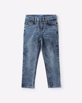 Boys Washed Straight Fit Jeans