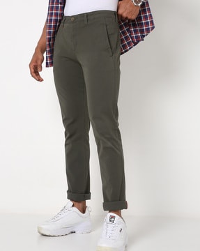 Buy Olive Green Trousers & Pants for Men by JOHN PLAYERS Online