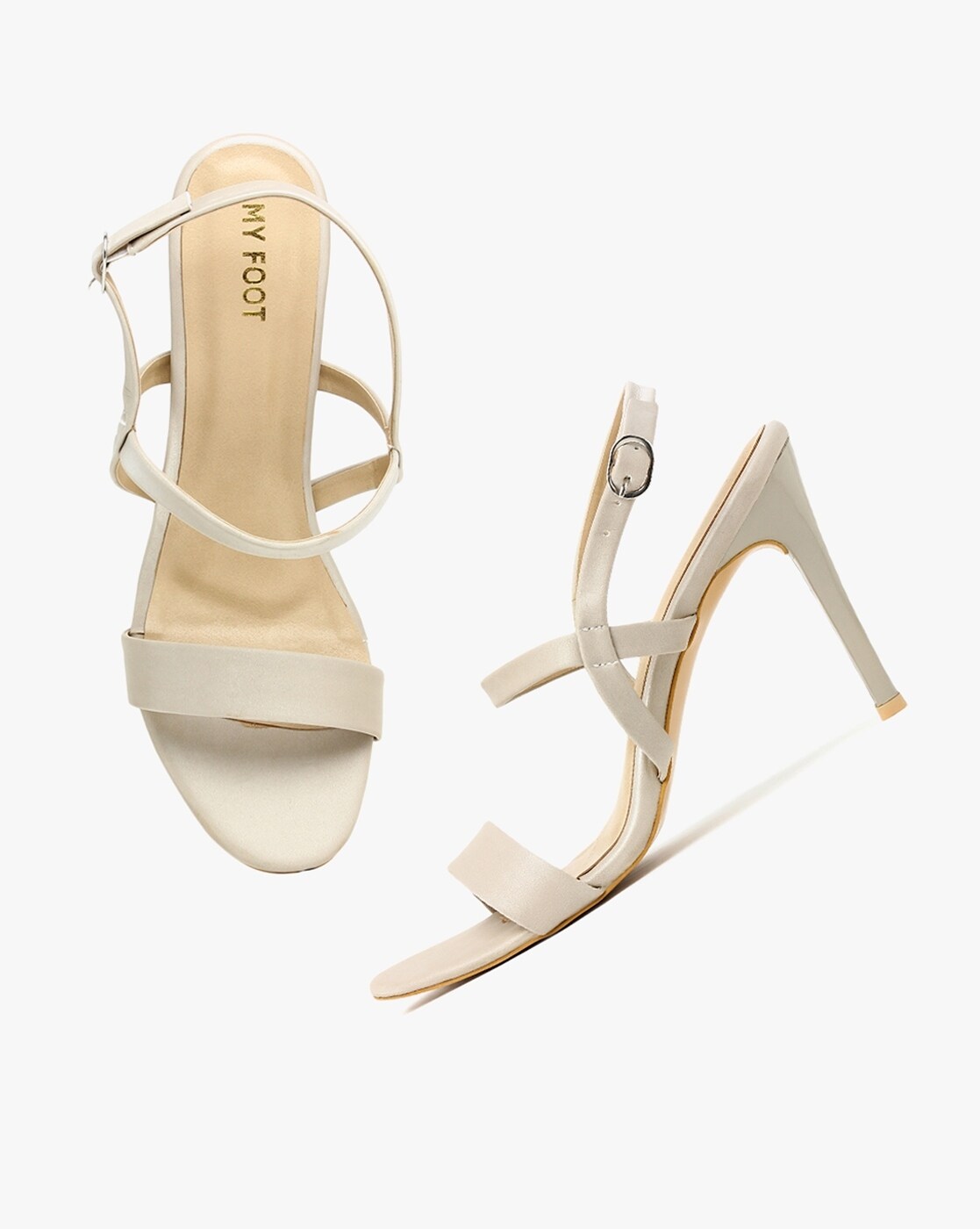 Three strap 2024 nude heels