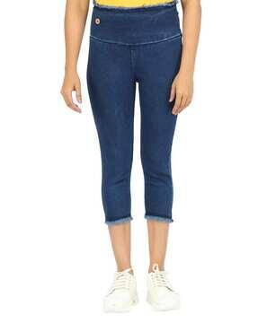 Buy Blue Trousers \u0026 Pants for Women by 