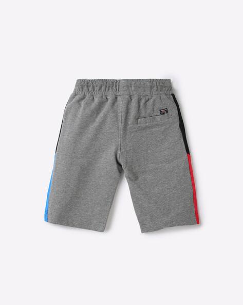 Heathered Bermuda Shorts with Side Taping view 2