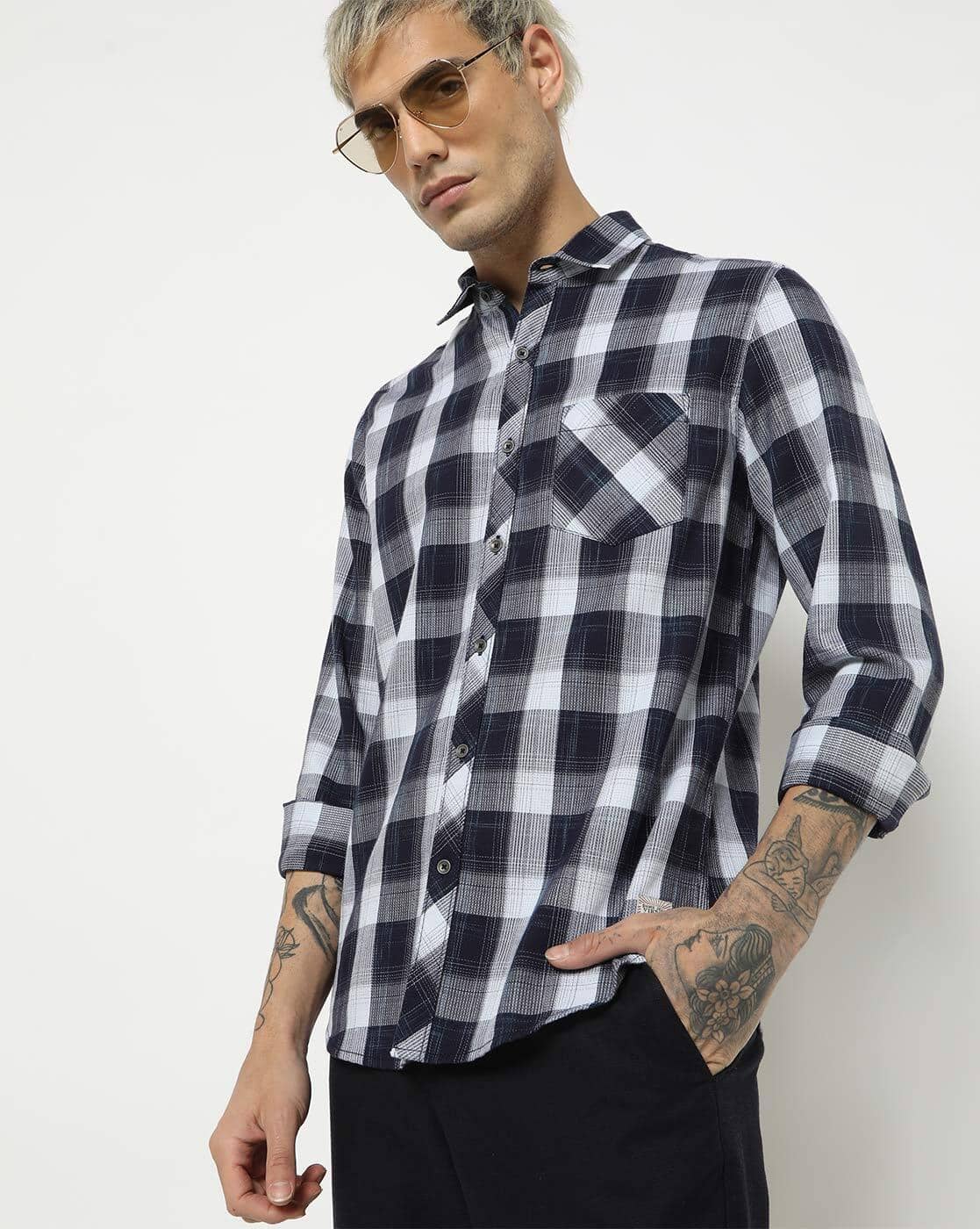Buy Black Shirts for Men by DNMX Online 