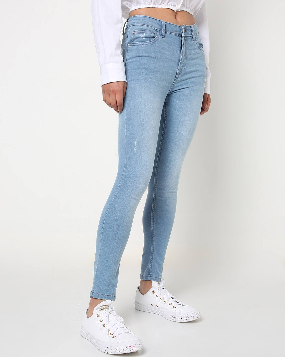 Buy Blue Jeans \u0026 Jeggings for Women by PROJECT EVE Online | Ajio.com