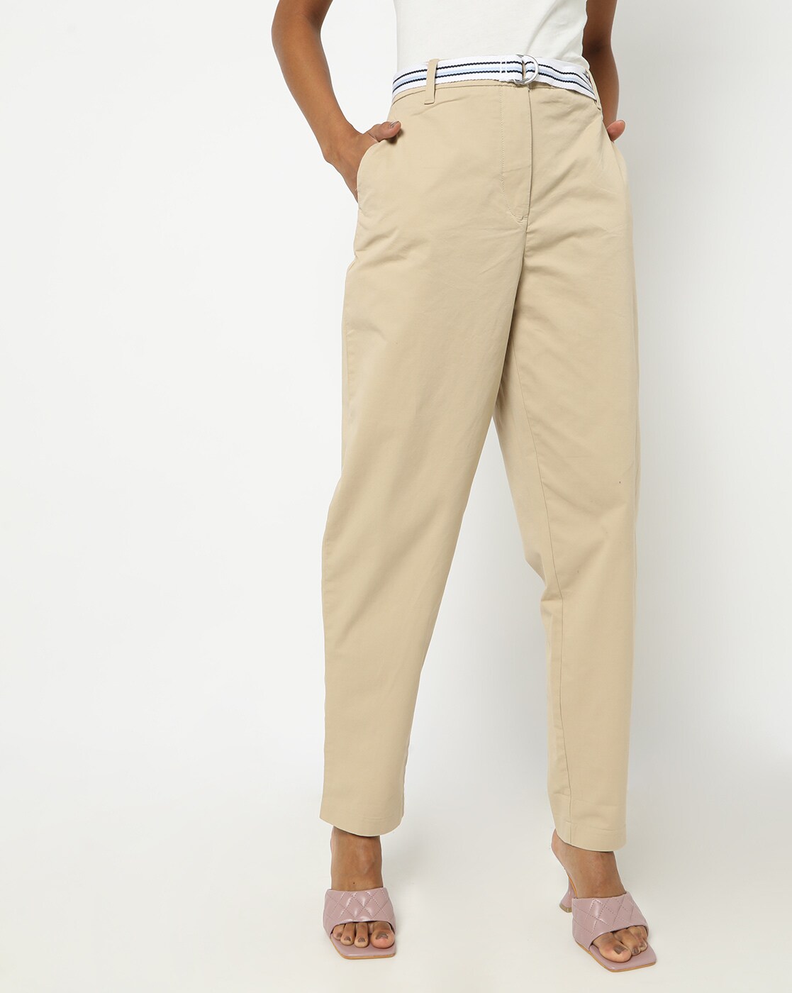 Beige Formal Trousers  Intermod Workwear