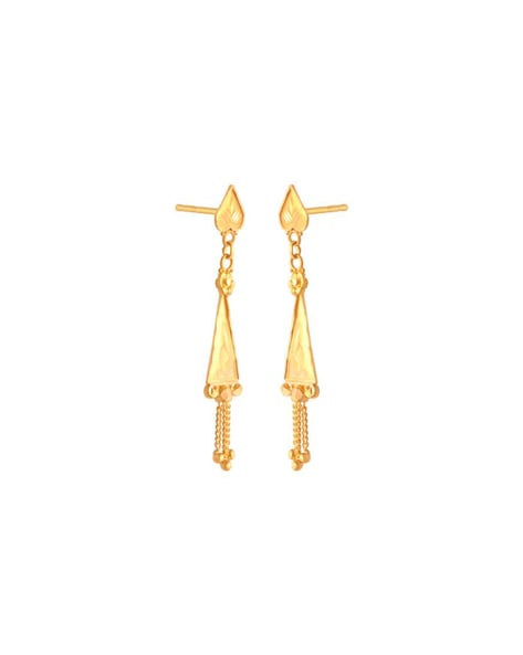 Light weight gold earring designs| Senco Gold & Diamonds earring designs|  Daily use gold earrings - YouTube