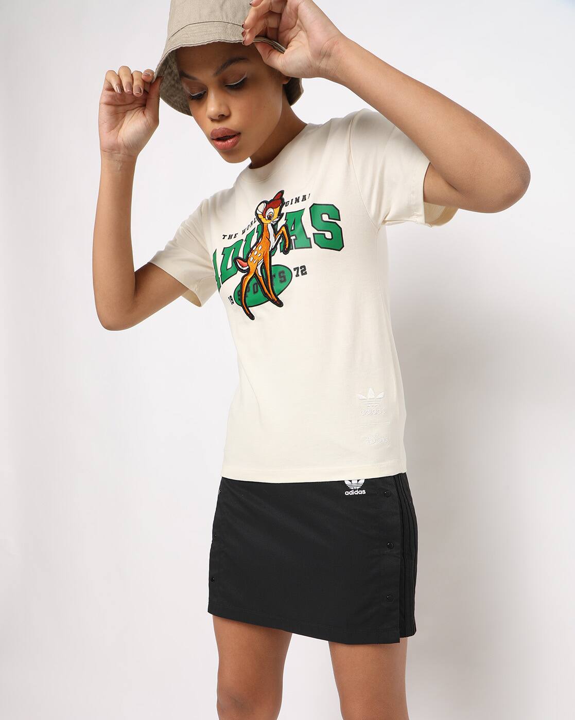 Buy Cream Tshirts for Women by Adidas 