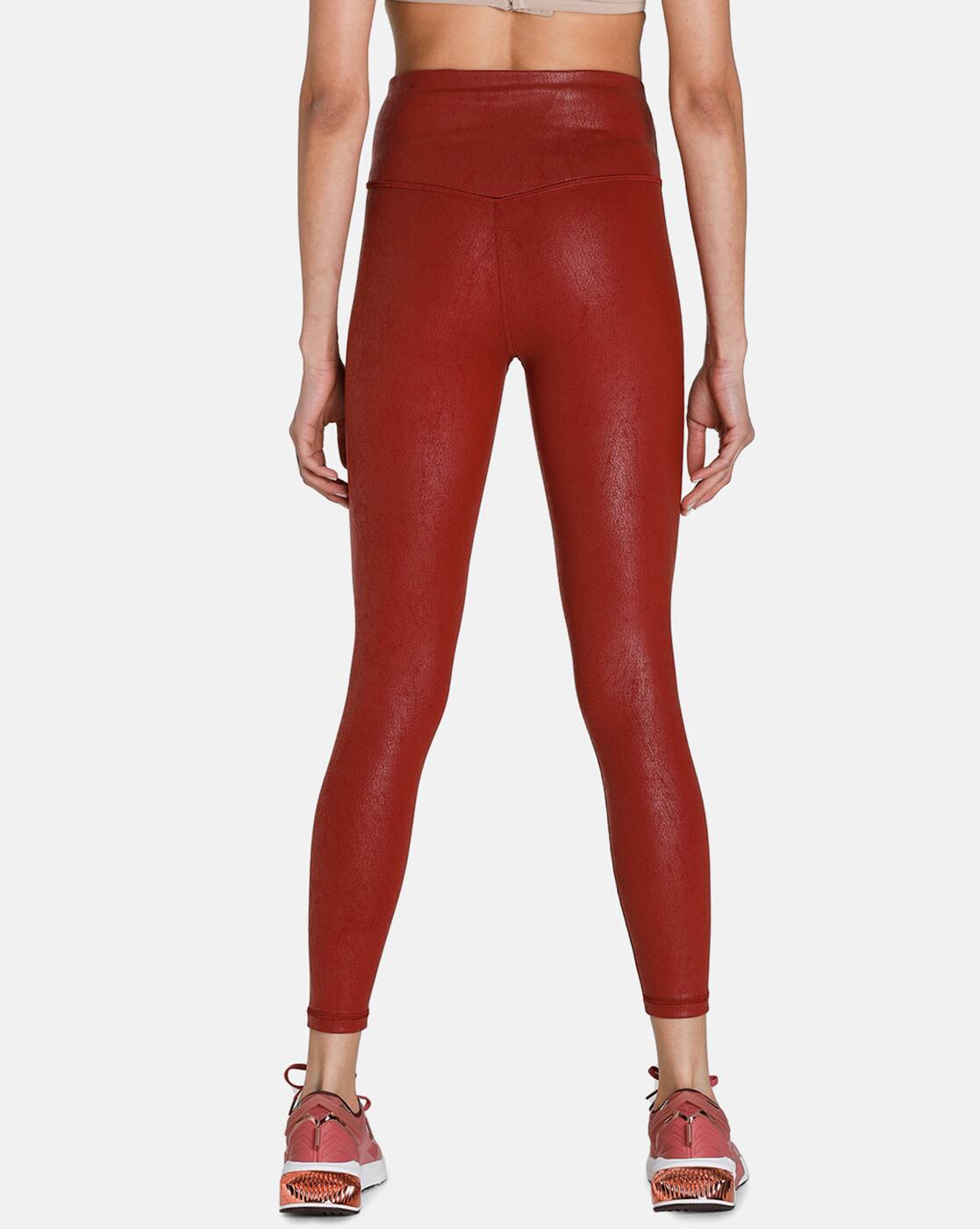 Buy Intense Red Leggings for Women by 