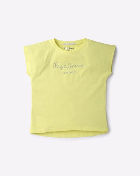 Buy Yellow Tshirts for Girls by Pepe Jeans Online | Ajio.com