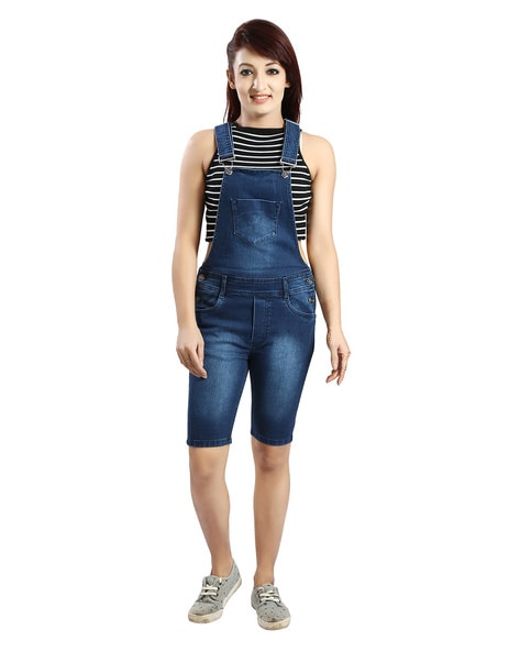 Buy Oxy Denim Women's Denim Slim Fit Ankle length Dungarees Pant Dangri  Dress Without Top_Color Grey_34 at Amazon.in