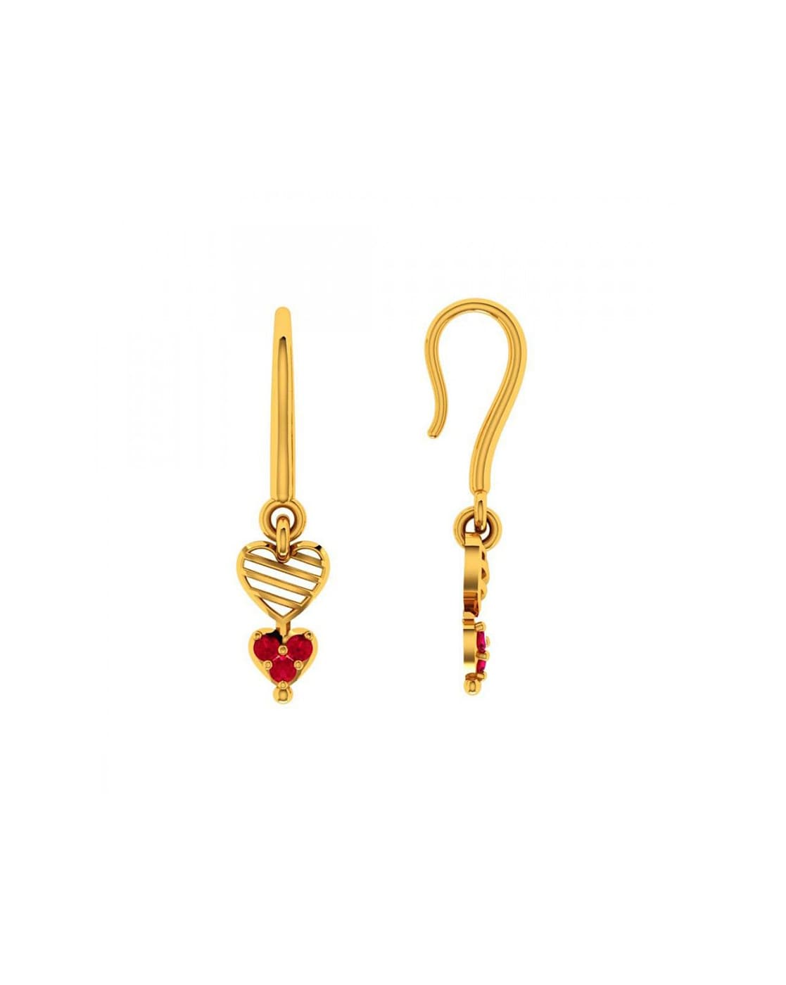 Buy Yellow Gold Earrings for Women by Malabar Gold & Diamonds Online |  Ajio.com