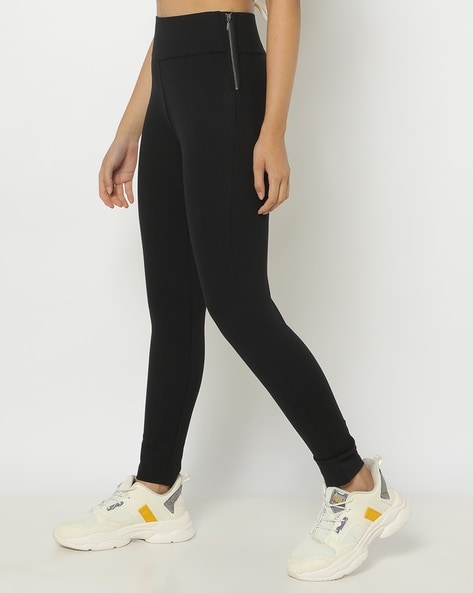 Buy Mid-Rise Treggings With Concealed Zipper Online At Best