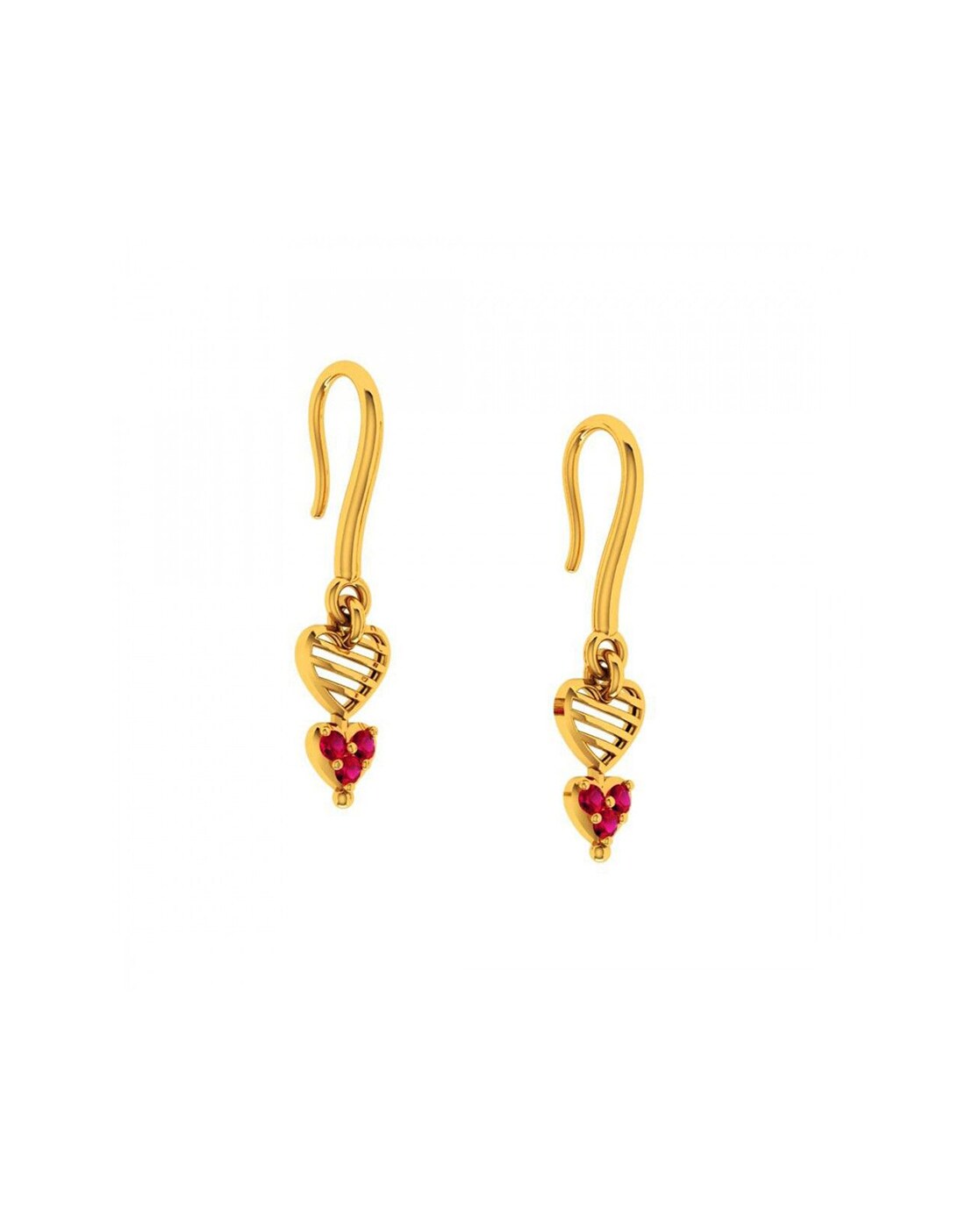 Cute Strawberry baby Earrings - Gold earrings design | Daily Sparkle Jewls