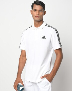 adidas polo t shirt white