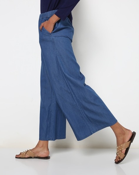 Buy Blue Pants for Women by De Moza Online