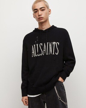 All saints outlet hoodie black