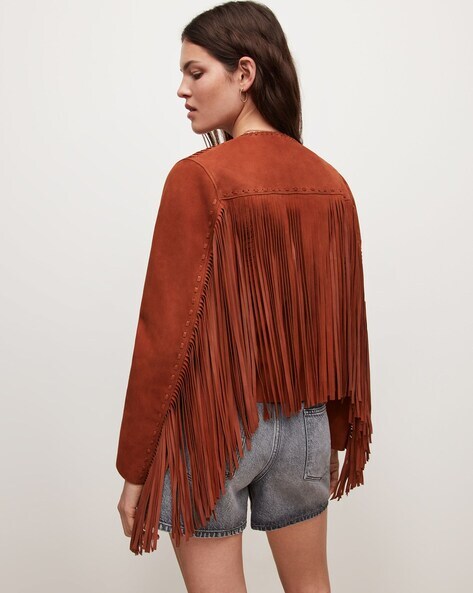 All saints fringe jacket hotsell