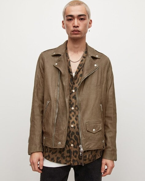 All saints milo leather jacket sale