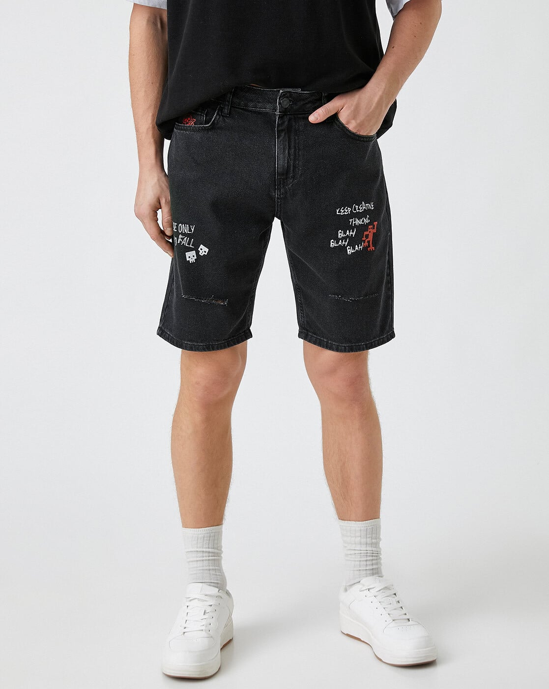 Buy Black Shorts \u0026 3/4ths for Men by 