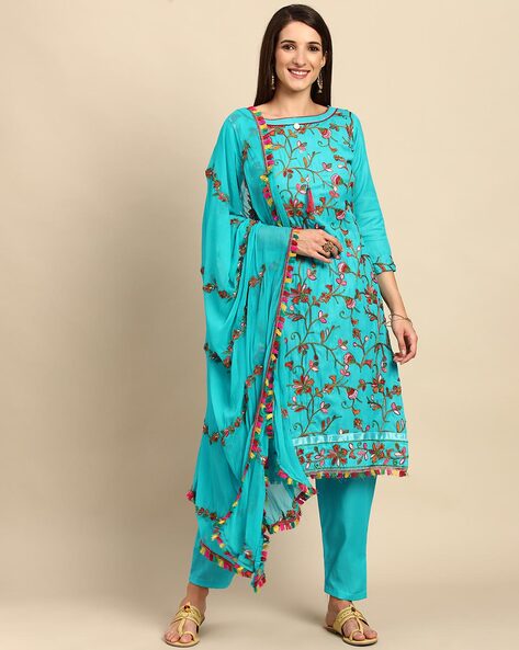 Indian Print Unstitched Dress Material Price in India