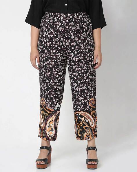 Selina Navy Floral Trousers  Want That Trend