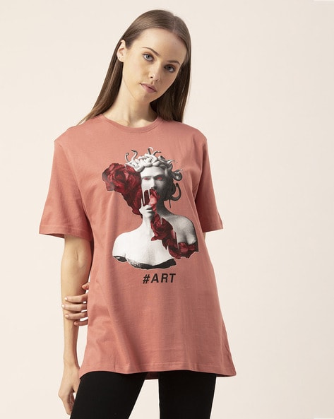 Rust pink store shirt womens