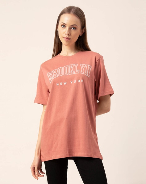 Rust pink sales t shirt