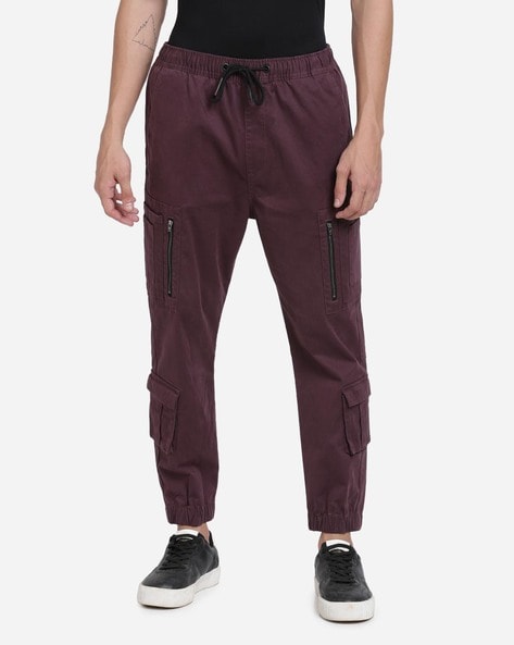 Buy Coral Red Track Pants for Men by BREAKBOUNCE Online  Ajiocom