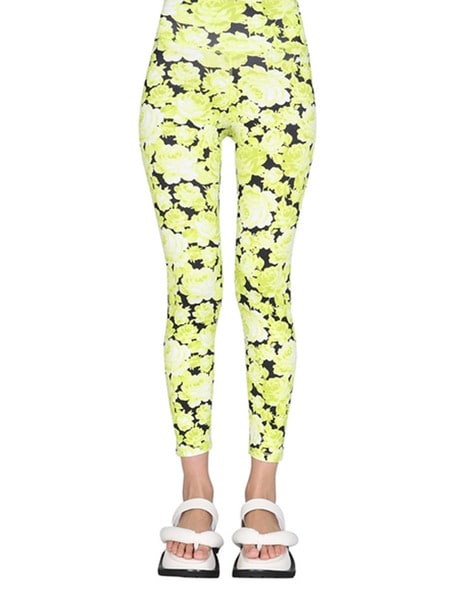 Floral Print Elasticated High-Rise Leggings