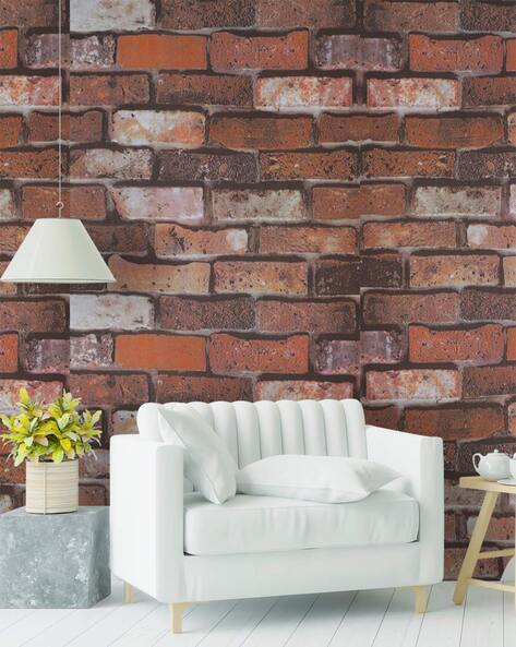 Akea Gray Brick Wallpaper Roll 3D Effect Fake Faux India  Ubuy