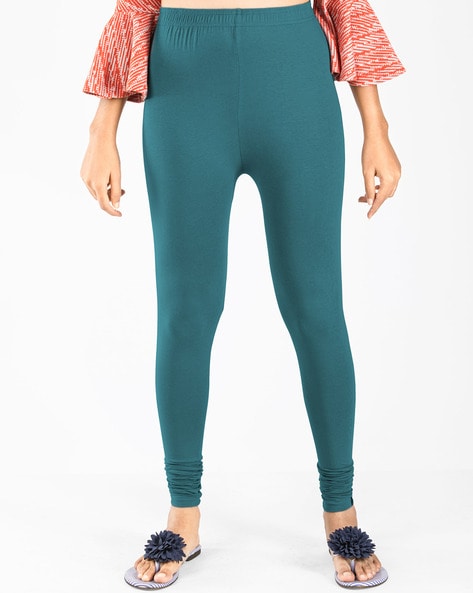 Buy C9 Airwear Women's Solid Ankle Length Turquoise Legging Online