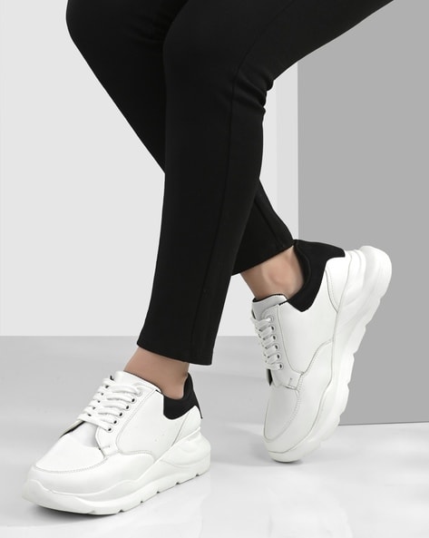 Buy White & Black Sports Shoes for Women by ADORLY Online