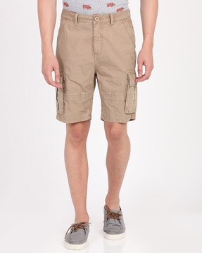 women's khaki cargo shorts with pockets