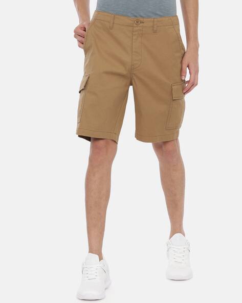 Buy Khaki Shorts for Men by BREAKBOUNCE 