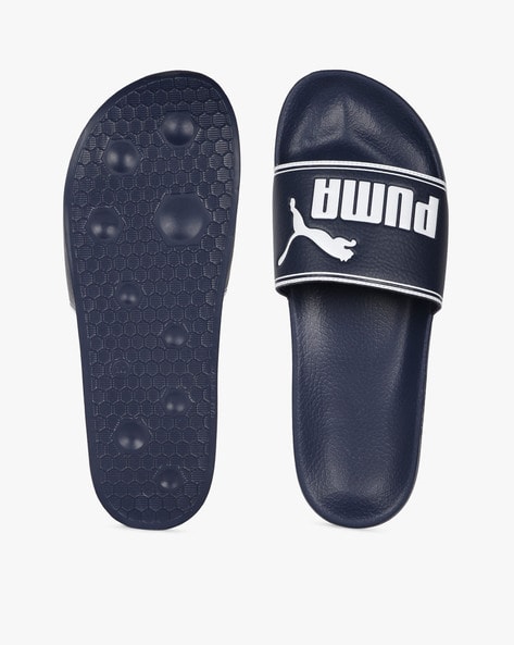 Navy blue cheap puma slides