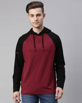Maroon Tshirts for Men by BREAKBOUNCE 