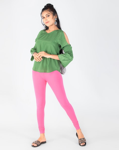 Buy Indian Flower Women Red Solid Ankle Length Western Wear Legging Online  at Best Prices in India - JioMart.