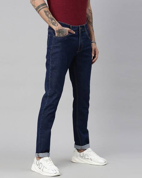 Buy Blue Jeans for Men by BREAKBOUNCE 